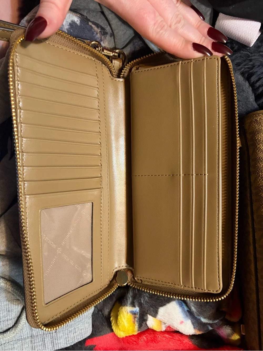 Michael Kors Tan/Brown Logo Tote with Matching Wallet